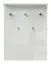 Garderobe Garim 56, Farbe: Weiß Hochglanz - Abmessungen: 100 x 76 x 17 cm (H x B x T)