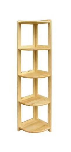 Regal, Küchenregal, Wohnzimmerregal, Bücherregal - 40 cm breit, Kiefer Holz-Massiv, Farbe: Natur Abbildung