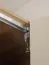Falttür / Kleiderschrank | Farbe: Beige | 2 Türen | inkl. LED-Beleuchtung | 3 Schubladen | Griffe: Rose Gold | 127 x 60 x 225 cm | eine Kleiderstange