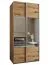 Kleiderschrank / Schiebetürenschrank | Farbe: Eiche Artisan | 6 Fächer | Soft-Close | 2 Kleiderstangen | 2 Schiebetüren | Spiegel | 245,5 x 120 x 64 cm
