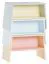 Kinderhocker Irlin 04, Farbe: Weiß / Blau - Abmessungen: 31 x 46 x 25 cm (H x B x T)