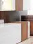 Moderne Wohnwand Bjordal 34, Farbe: Eiche Sterling / Weiß Hochglanz - Abmessungen: 160 x 250 x 40 cm (H x B x T), mit Push-to-open Funktion
