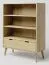 Regal Kiefer massiv natur Aurornis 25 - Abmessungen: 125 x 96 x 40 cm (H x B x T)