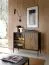 Wohnzimmer - Set A Chelmsford, 3-teilig, Farbe: Schwarz / Eiche