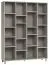 Regal Nanez 48, Farbe: Grau - Abmessungen: 195 x 149 x 38 cm (H x B x T)