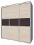 Kleiderschrank | 3 Schiebetüren | 4 Schubladen | 9 Fächer | inkl. Kleiderstange | 190 cm breit | Farbe: Sonoma Eiche Abbildung