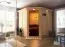 Sauna "Nooa" SET mit Kranz und Ofen BIO 9 kW - 210 x 210 x 202 cm (B x T x H)