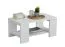 Neutraler Couchtisch Lazarevac 02, eine Ablagefläche, Farbe: Weiß, für Wohnzimmer, ABS, Maße: 41,5 x 90,5 x 50,5 cm, modernes und einfaches Design