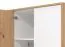 Kleiderschrank mit einer Spiegeltür Brus 02, Farbe: Eiche Artisan / Weiß, eine Kleiderstange, Drehtürenschrank, sechs Fächer, Maße: 203,5 x 119 x 53 cm