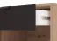 Kleiner TV-Schrank / TV-Möbel mit einer Schublade Zvesdara 03, 1,5 Meter breit, Farbe: Eiche Artisan / Schwarz, eine Kabeldurchführung, zwei Türen