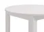 Weißes Esstisch Valevo 02, ABS-Kantenschutz, 106,5 x 106,5 cm groß, runder Tisch, stabil, für Esszimmer