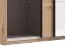 Kleiderschrank | 3-türig | 1 Spiegeltür | Farbe: Eiche Artisan | 3 Kleiderstangen | Maße: 167 x 61 x 217 cm | Schiebetürenschrank | sehr breit | 3 Fächer
