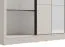 Schiebetürenschrank / Kleiderschrank | 5 Fächer | Farbe: Kaschmir | 2 Kleiderstangen | 1 Spiegeltür | Maße: 155 x 60 x 215,5 cm | für Schlafzimmer