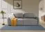 Sofa Alken 02, Farbe: Grau - Abmessungen: 88 x 227 x 97 cm (H x B x T)