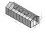 Gewächshaus Endivie L15, HKP 6 mm, Grundfläche: 14,10 m² - Abmessungen: 640 x 220 cm (L x B)