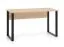 Schreibtisch | Farbe: Eiche Lindberg | große Arbeitsfläche | 138 x 68 x 77 cm | für Büro und Homeoffice | modernes Design | ABS-Kanten | Beine: Schwarz
