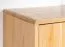 Drehtürenschrank / Kleiderschrank Eiche massiv natur Aurornis 05 - Abmessungen: 200 x 142 x 60 cm (H x B x T)