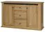 Schlafzimmer Komplett - Set B "Matam", mit Doppelbett 160x200, inkl. Lattenrost, Farbe: Eiche, 2 Nachtkommoden, Kleiderschrank, Kommode, Spiegel