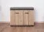 Garderobe Ringerike 08, Farbe: Anthrazit / Eiche Artisan - Abmessungen: 203 x 210 x 32 cm (H x B x T), mit 10 Fächern und einen Sitzkissen