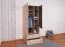 Jugendzimmer - Drehtürenschrank / Kleiderschrank Chiny 03, Farbe: Eiche / Grau - Abmessungen: 190 x 80 x 50 cm (H x B x T)