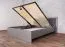 Doppelbett im modernen Design Hannut 50, Farbe: Anthrazit - Liegefläche: 160 x 200 cm (B x L)