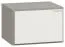 Nachtkommode Bellaco 21, Farbe: Grau / Weiß - Abmessungen: 32 x 45 x 40 cm (H x B x T)