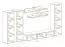 Wohnzimmer Wohnwand Hompland 155, Farbe: Weiß / Schwarz - Abmessungen: 170 x 260 x 40 cm (H x B x T), mit Push-to-open Funktion