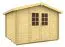 Gartenhaus 3,5 x 3,2 Meter (inkl. Dach) | Natur | Satteldach | 28 mm Blockbohlen Abbildung