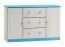 Dielenschrank niedrig, Kommode, Flurschrank, 115 cm breit Abbildung