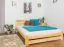 Holzbett 160 x 200 cm Kiefer massiv Natur mit Lattenrost Abbildung