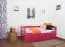 Buche Schubladenbett 90 x 200 cm Rosa Abbildung