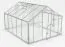 Gewächshaus - Glashaus Rucola XL10, Wände: 4 mm gehärtetes Glas, Dach: 6 mm HKP mehrwandig, Grundfläche: 10,4 m² - Abmessungen: 360 x 290 cm (L x B)