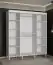 Großer Schiebetürenschrank mit sechs Fächern Jotunheimen 07, Farbe: Weiß - Abmessungen: 208 x 180,5 x 62 cm (H x B x T)