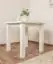 Tisch Kiefer massiv Vollholz weiß lackiert Junco 239A - Abmessung 80 x 80 cm