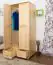 Kleiderschrank Massivholz natur 012 - 190 x 90 x 60 cm (H x B x T)