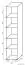 Regal Garut 19, Farbe: Sonoma Eiche - Abmessungen: 194 x 40 x 40 cm (H x B x T)