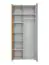 Kleiderschrank mit zwei Türen Susort 07, Farbe: Eiche Artisan / Grau - Abmessungen: 198 x 84 x 57 cm (H x B x T), mit sieben Fächern