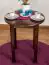 Tisch Kiefer massiv Vollholz Nussfarben 003 (rund) - Durchmesser 60 cm