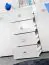 Elegante Wohnwand Nevedal 01, Farbe: Weiß Hochglanz - Abmessungen: 200 x 330 x 50 cm (H x B x T), mit LED-Beleuchtung