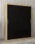 Schiebetürenschrank / Kleiderschrank Bisaurin 3A, Farbe: Eiche Sonoma / Schwarz - Abmessungen: 200 x 150 x 62 cm ( H x B x T)