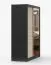 Schiebetürenschrank / Kleiderschrank mit Spiegel Sonoma Eiche / Schwarz | Bucegi 25 | 200 x 150 x 61 cm | 2 Türen | Griffe: Aluminium | 6 Fächer