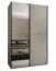 Kleiderschrank / Schiebetürenschrank | 11 Fächer |Farbe: Kaschmir | Spiegel | Soft-Close | 2 Schiebetüren | 2 Kleiderstangen | 245,5 x 160 x 64 cm