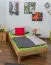 Jugendbett Wooden Nature 04 Kernbuche massiv geölt  - Liegefläche 100 x 200 cm (B x L) 