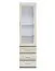 Vitrine Pamulang 01, Farbe: Sonoma Eiche - Abmessungen: 200 x 52 x 40 cm (H x B x T)