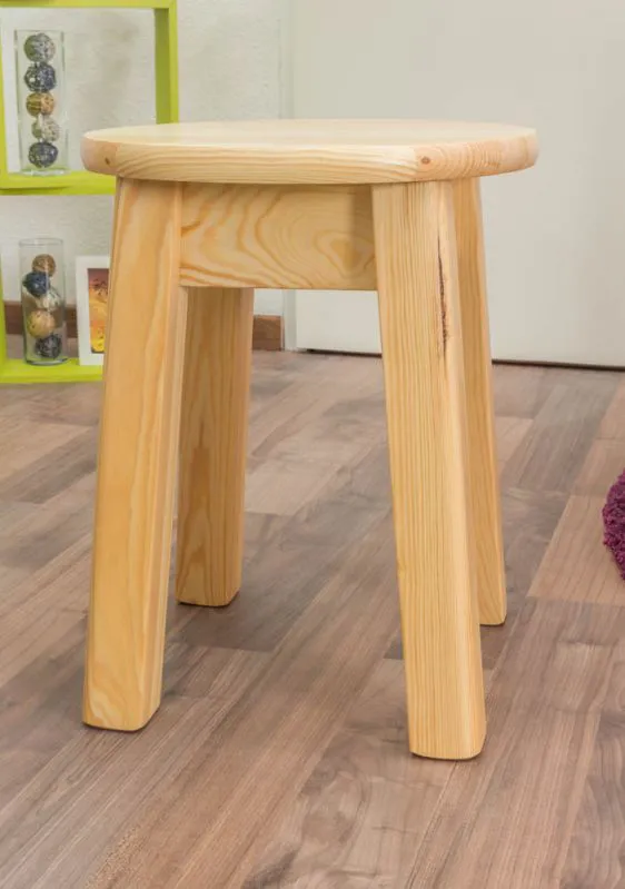 Massivholz Hocker