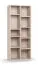 Bücherregal | 10 Fächer | Farbe: Beige | sehr stabiles Regal auch bei Belastung | Maße: 148,5 x 38 x 185 cm | 8 Holzeinlegeböden | genügend Stauraum
