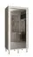 Schiebetürenschrank mit fünf Fächer Jotunheimen 265, Farbe: Weiß - Abmessungen: 208 x 100,5 x 62 cm (H x B x T)