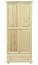 Kleiderschrank 2-türig, Farbe: Natur 195x84x59 cm Abbildung