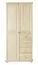 Vollholz-Kleiderschrank, Farbe: Natur 195x92x59 cm Abbildung