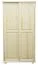 Kleiderschrank 2-türig, Farbe: Natur 195x92x59 cm Abbildung